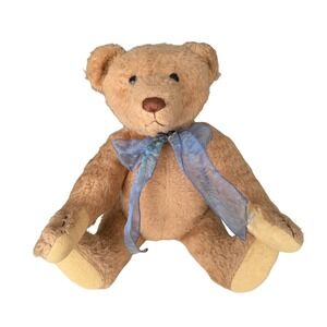 Vintage Brown Jointed Flore Teddy Bear Stuffed Animal Toy 15"